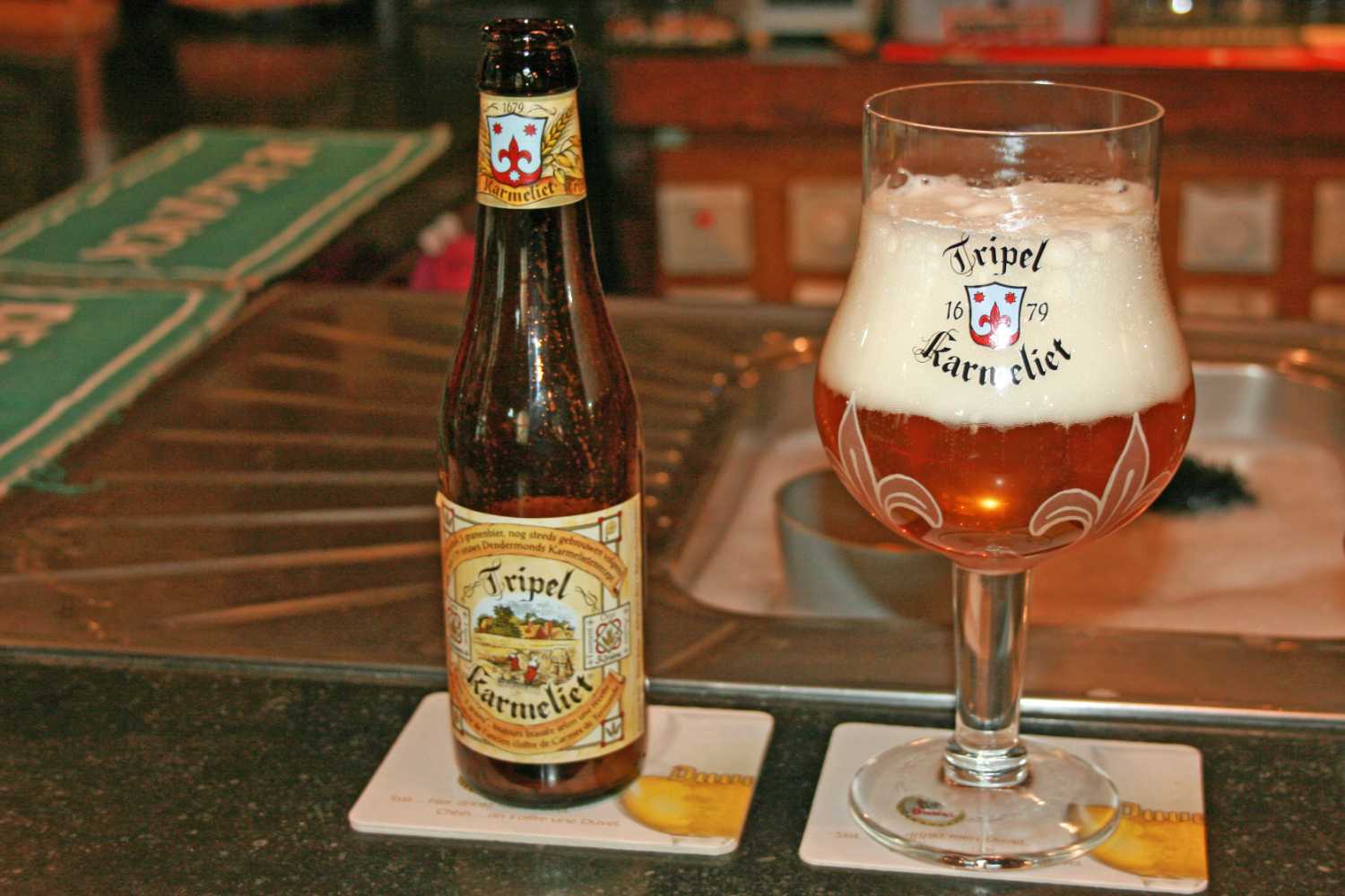 A bottle of Kermerliet Beer